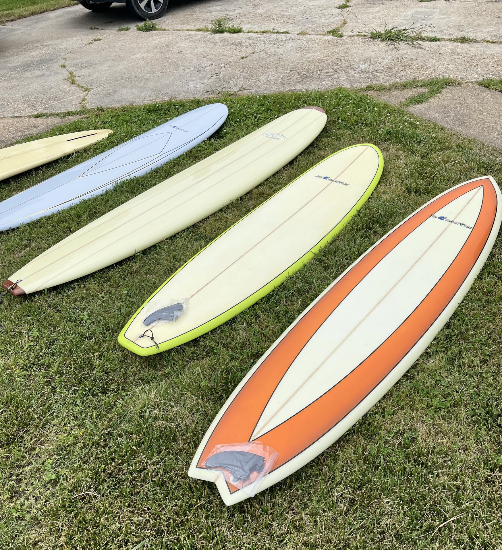 Surfboard Lot - Midlengths, Fish, and Longboard