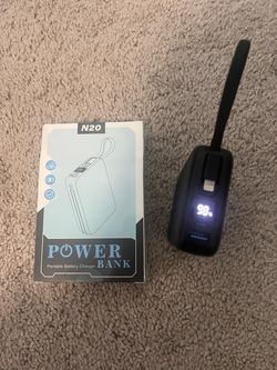 Portable Power Bank with Built-in Cables & LED Display (Large Capacity)