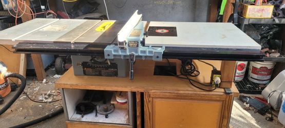 Delta Table Saw W/router Custom Table On Wheels