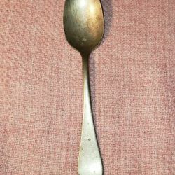 Antique War Co. Nickel Silver Spoon.  5.75" Long.  I bundle so please check out my other antiques, Collectibles, vintage, and numerous other items lis