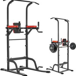 power tower pull up workout dip station adjustable dip stands multi-function home gym