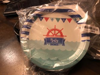 Baby shower plates