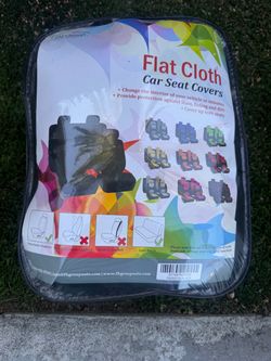 FH Group Car Seat Covers Full Set Cloth - Universal Fit Automotive Seat Covers, Low Back Front Seat Covers, Solid Back Seat Cover, Washable Car Seat C