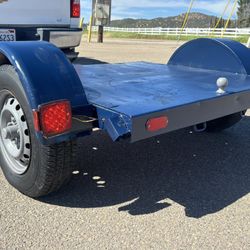 Small Heavy Duty Commercial Flatbed Utility Trailer 3,500 Lbs Capacity Mobile Detail Overland Generator Hot Mop.
