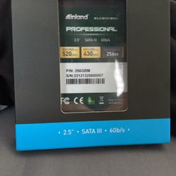 INLAND Professional 256GB SSD SATA III 6Gb/s 2.5" 7mm TLC 3D NAND Internal Solid State Drive 
