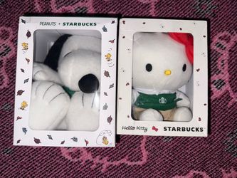 snoopy starbucks / hello kitty starbucks