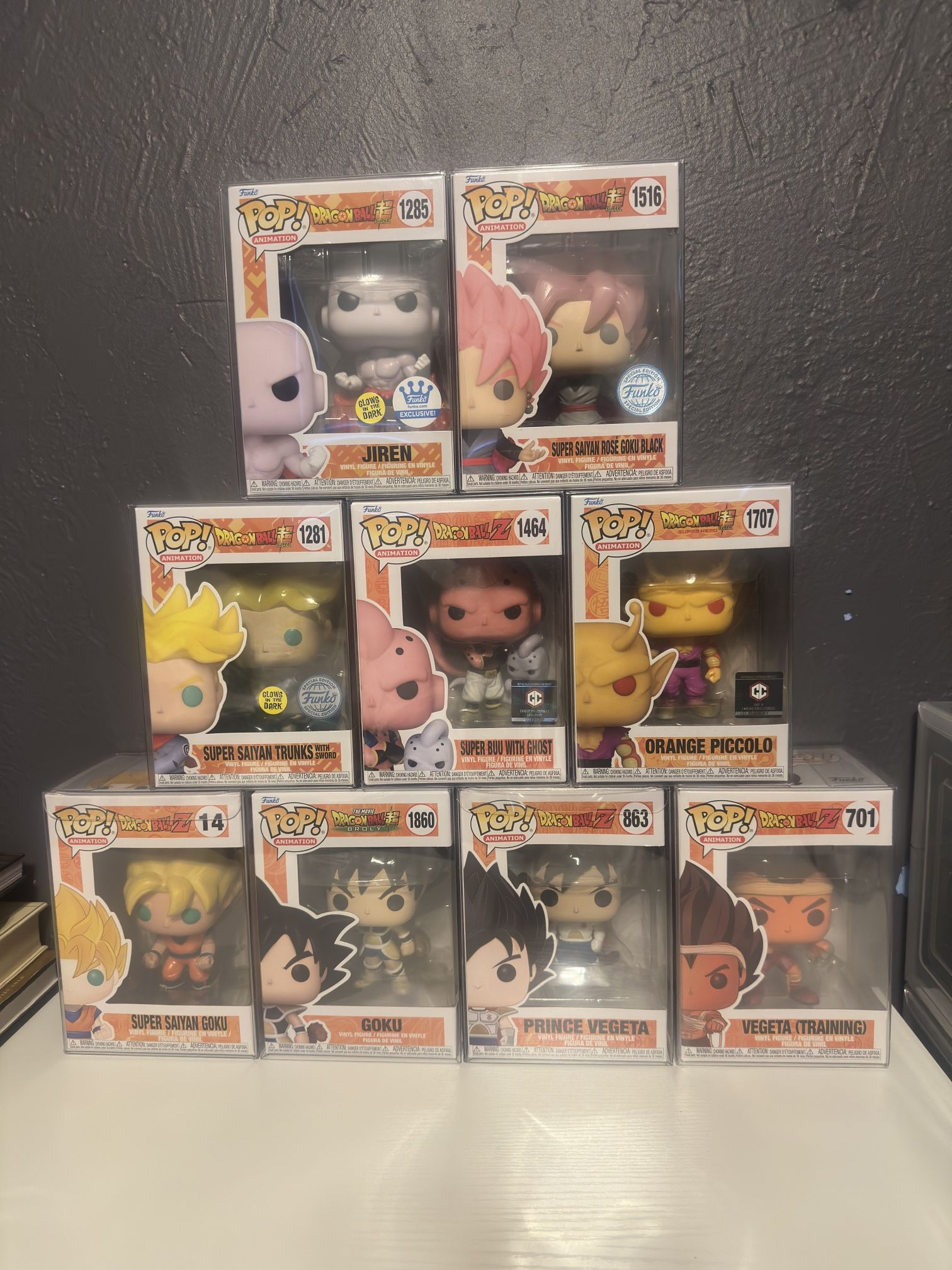 Dragon ball Z Funko Pops