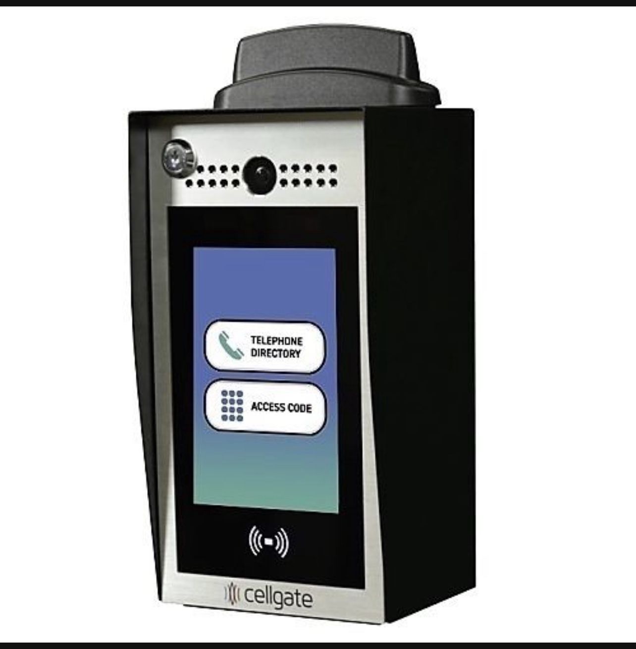 CellGate AA1MLPE-INT Watchman W480 INT Pedestal-Mount Telephone Entry System with Live Streaming Video, 8" Color Display