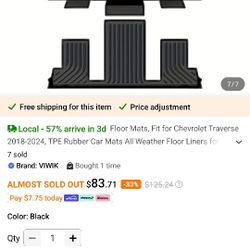 Truck Floor Covers Chevy Traverse 2023