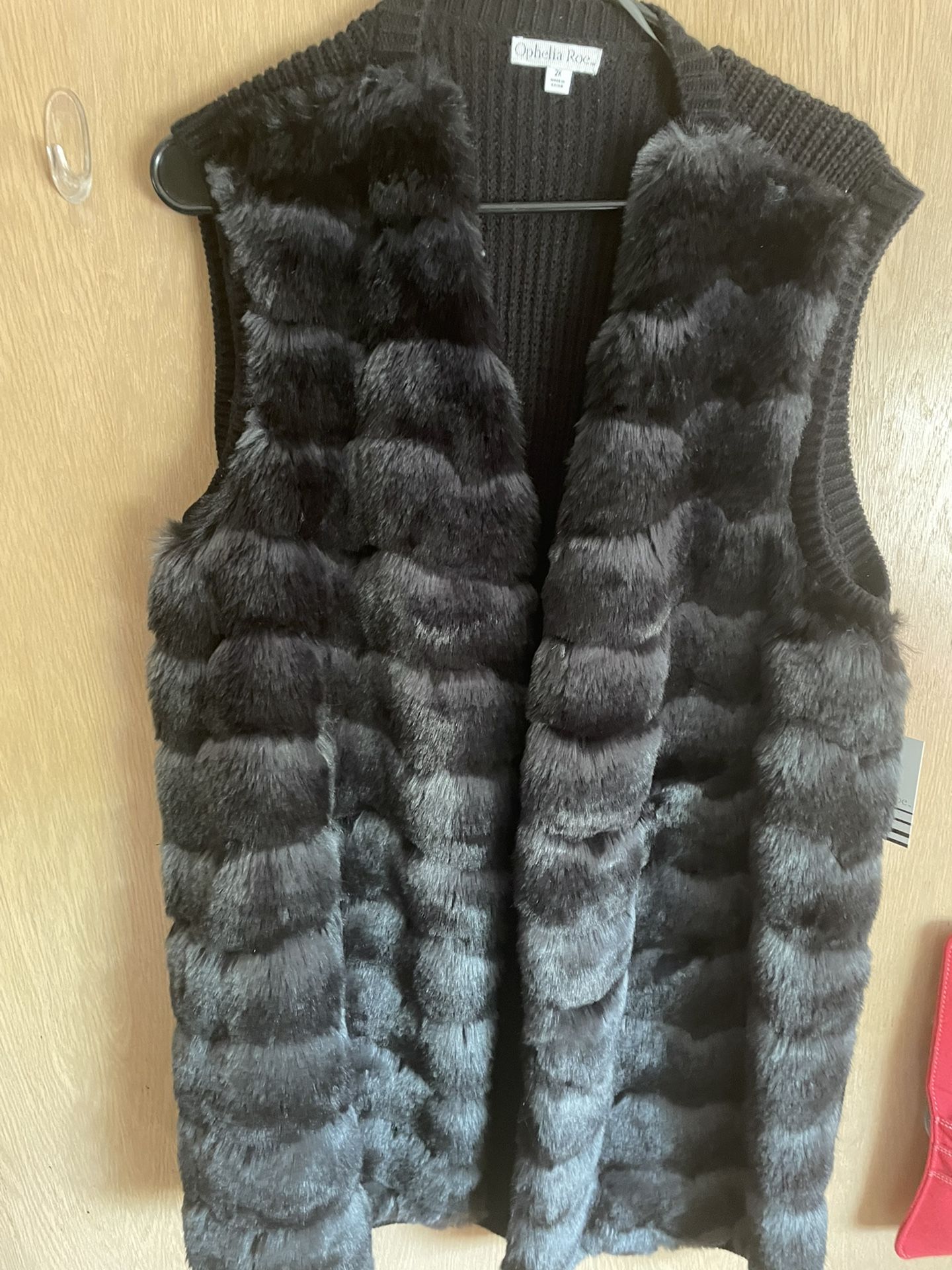 Faux Fur Vest Mink Size 2x