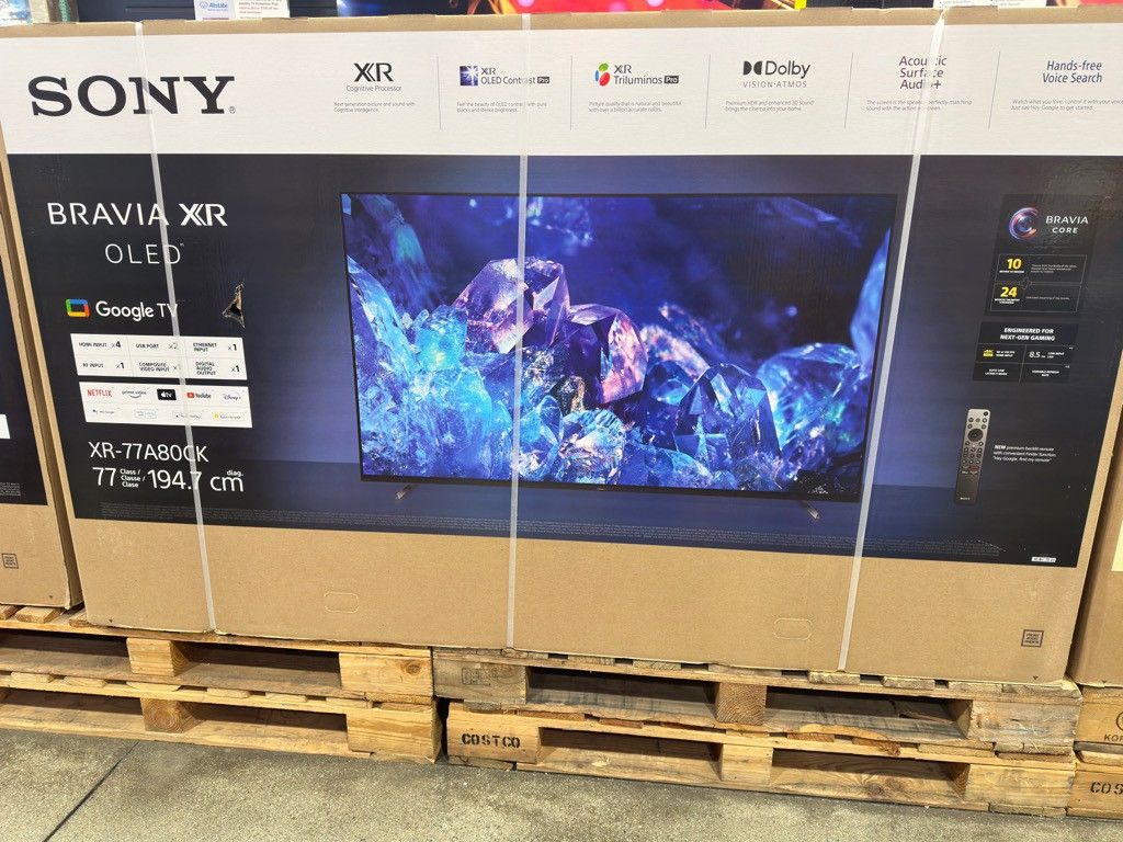 Big Savings. 77" Screen Oled By Sony Bravia Latest Model. XR77A80CK