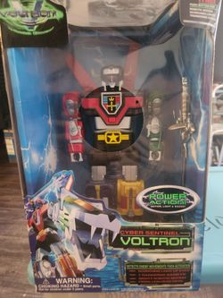 1998 Trendmasters Voltron Power Action Motion Light & Sound  Cyber Sentinel VHTF