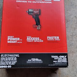 M18 Milwaukee 1/2" Mid-Torque Impact Wrench With Friction Ring 2962-20