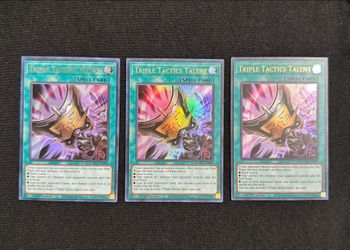 3x Triple Tactics Talents (Play set) Ultra Rare 1st Edition Magnificent Mavens Yugioh Card