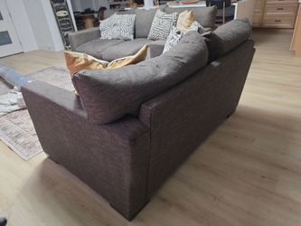 Deep couch and love seat. Dark Grey.