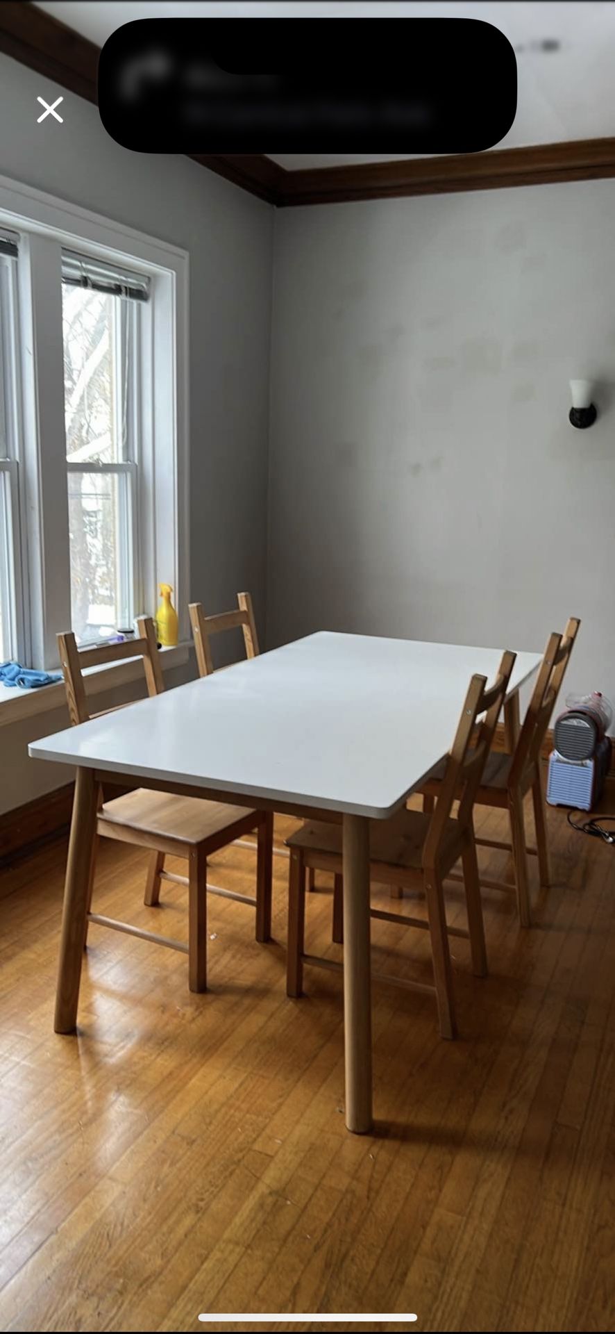Dinning Table With 4 Chairs Made By IKEA