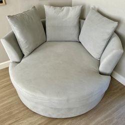 Oversized Swivel Chair/Couch - Like New