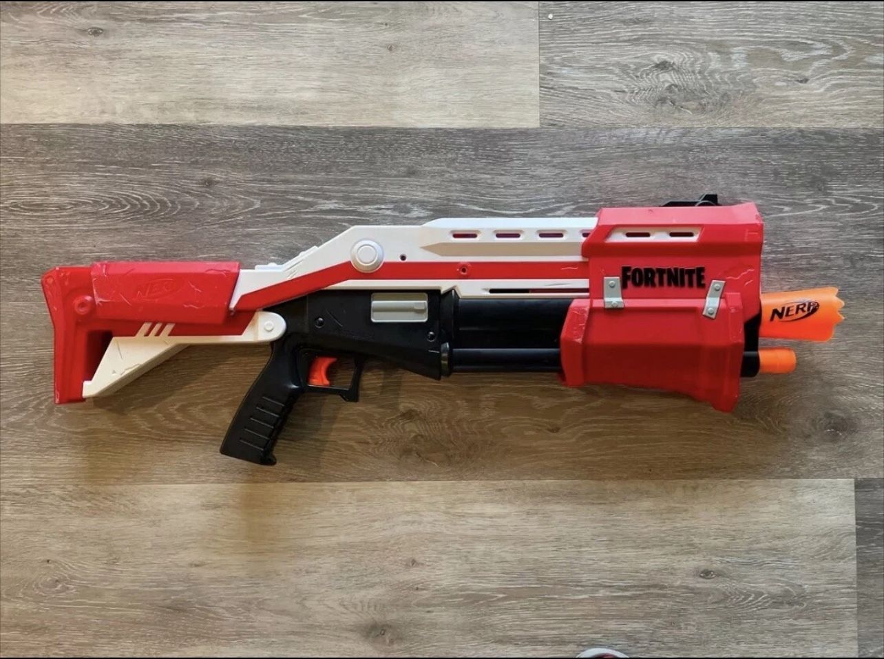 Nerf Gun Fortnite TS-R Tactical Shotgun Blaster Bossmerg-12 PUMP Red Works