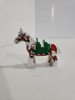 LEGO Minifigure Animal Horse with Green Blanket Western Indian