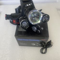 Rechargeable LED Head Torch Lamp Headlamp Headlight Flashlight Lamp