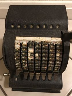 Antique adding machine $60