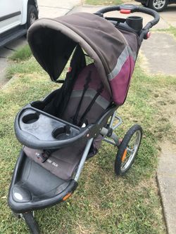 Girls running stroller