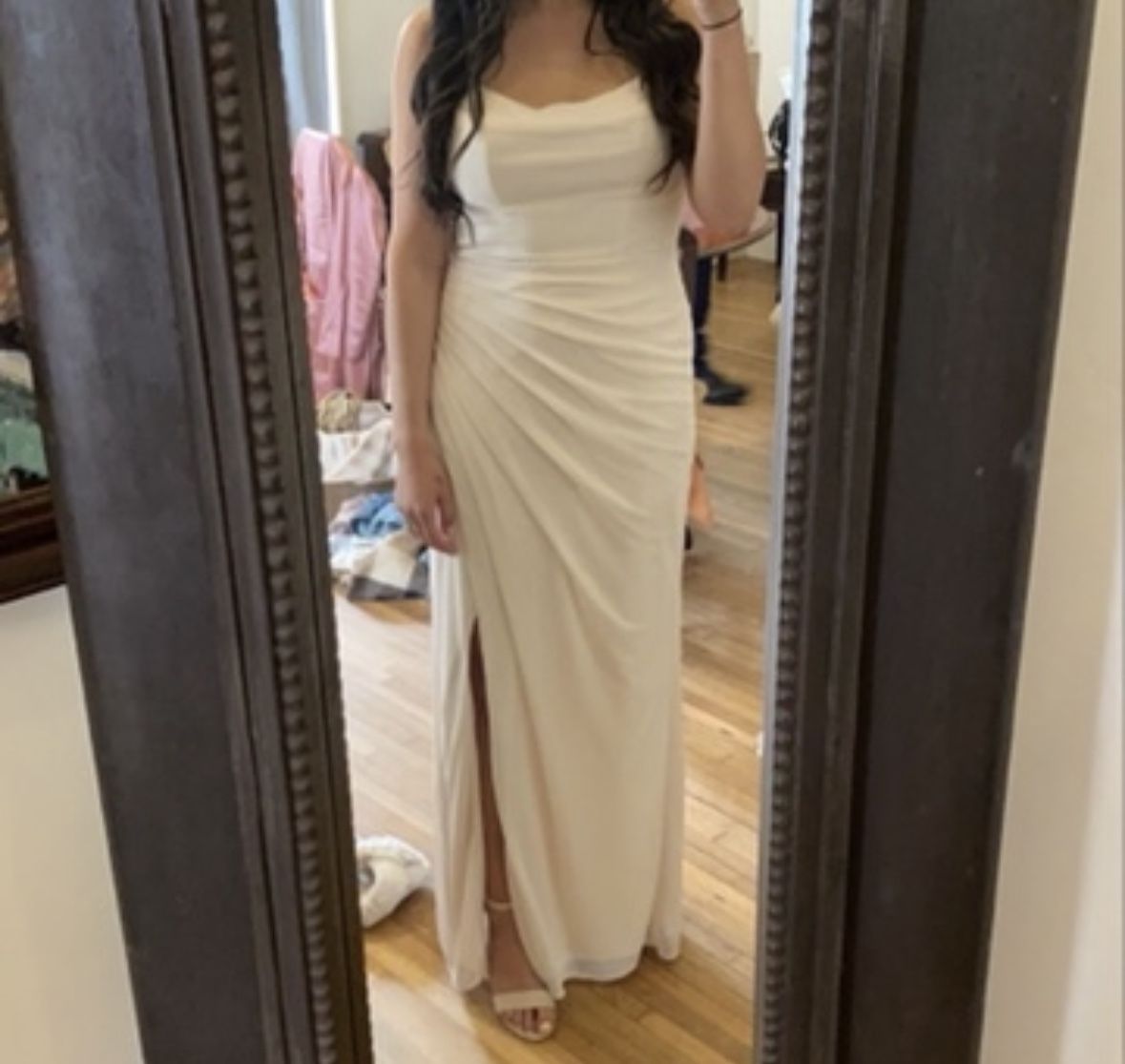 bridesmaid dresses that you can wear again Azazie Rose Petal Necktie