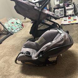 Baby Stroller And Car Attachment Combo 
