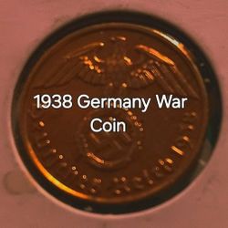 1938 Germany War Coin 