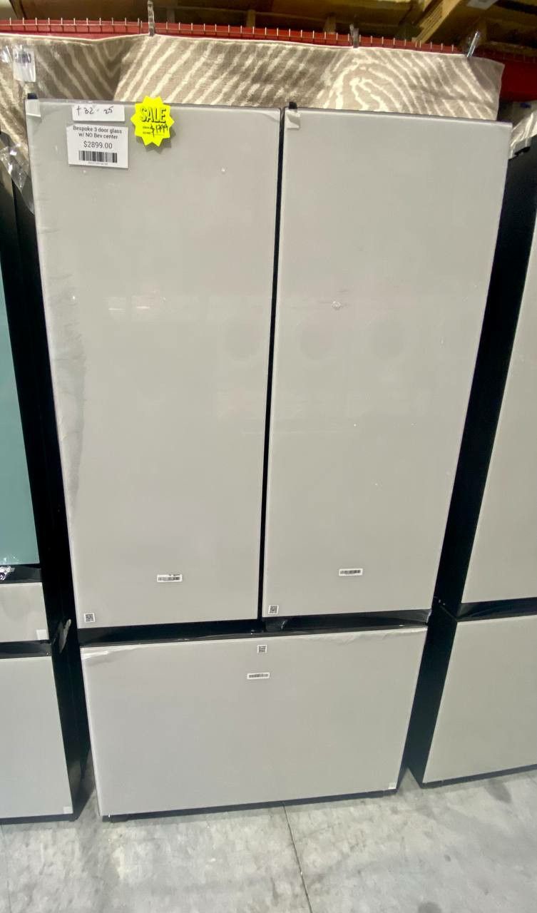 New-Bespoke-3-Door-Glass-Refrigerator
