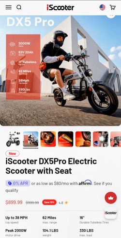 E scooter 2000wats