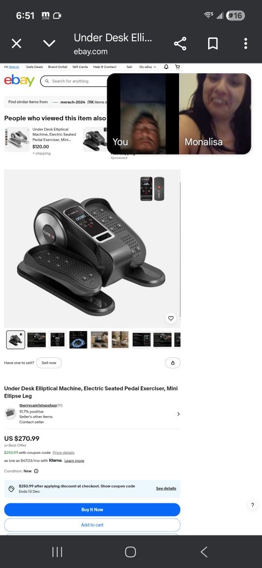 Electrical Elliptical Machine Brand New