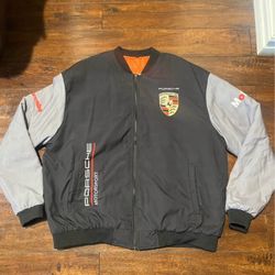 Porsche bomber jacket  2XL  Dimensions  Sleeve 26.5” Bust 58” Length 29”  Porsche fans:  911 911 Carrera 911 Carrera S
