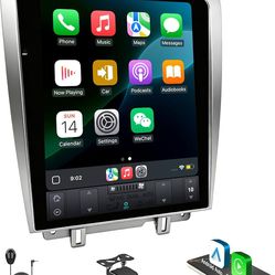 12.1 Inch T-Style Android Car Stereo Head Unit for Ford Mustang 2010-2014 GT/Shelby GT500/V6， 4GB+64GB,Wireless CarPlay & Android Auto,OEM Plug-and-Pl