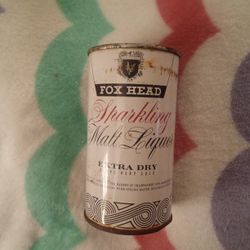 Fox Head Sparkling Malt Liquor Vintage Beer Can 