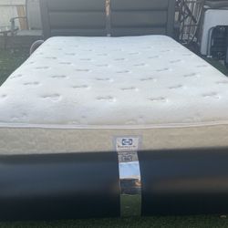 Leather Queen Bed Set