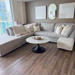 Sectional sofa & Ottaman