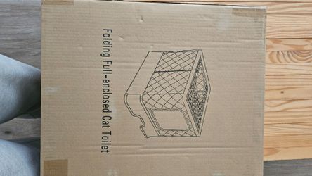 Folding Full-enclosed cat toilet