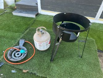 Quemador con tripie burner and stand