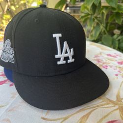  3 Used Dodgers Fitted  Hat Size 7 1/2