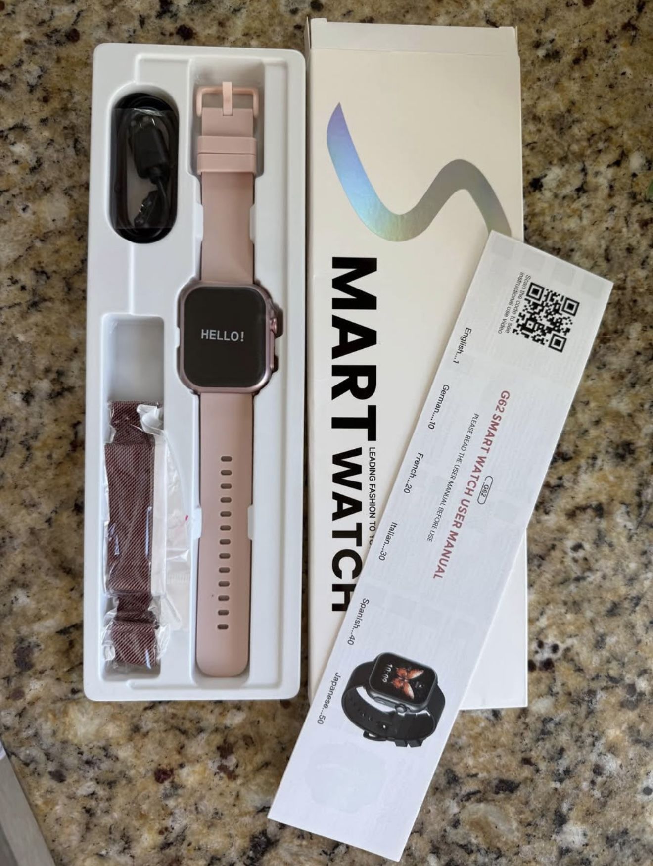 Smart Watch for Women Men Fitness: 1.85" Smart Watch with 30 Days+ Battery Life