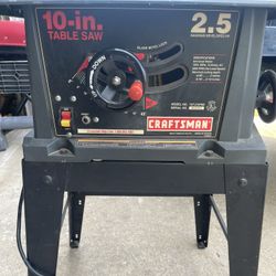 Craftsman 10” Table Saw