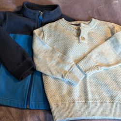 Boys Sweaters Size 4T and 3T