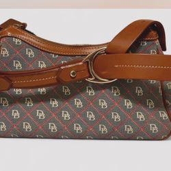 Dooney & Bourk Dooney & Bourke Blue Red Brown Canvas 
