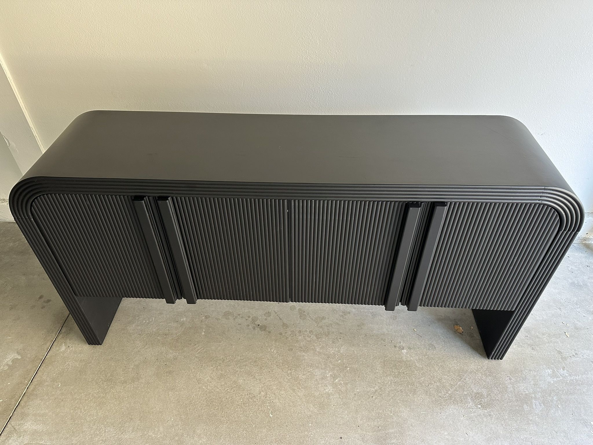 Black Wooden Console Table