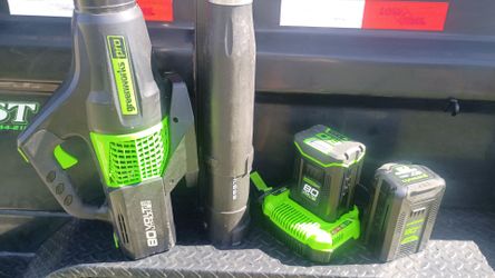 Green works blower combo