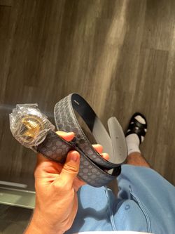 Stefano ricci belt with leather patches