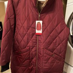 Weatherproof quilted puffer jacket