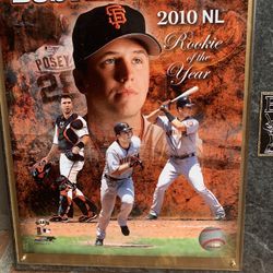 Buster Posey Plaque + T-shirt 