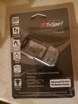 Two (2) 3DTrisport 3D Pedometers